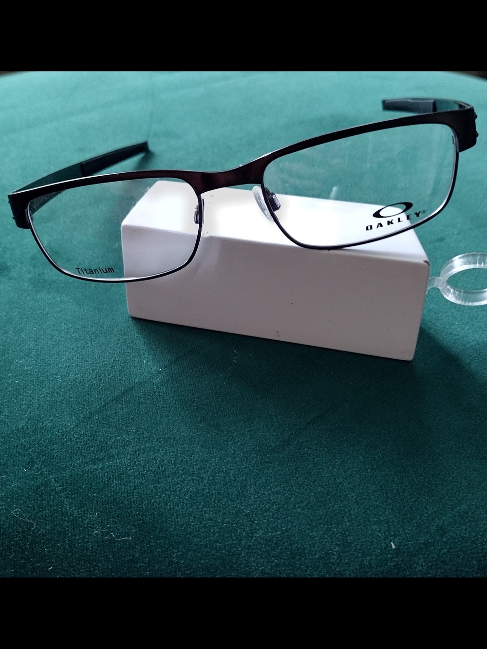 Oakley OX5038 Men's Rectangular Metal Plate Pewter Color Eyeglasses